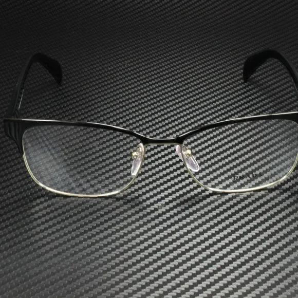 Prada Women's Black and Pale Gold Eyeglasses! - Picture 2 of 4